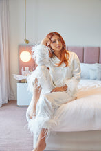 Load image into Gallery viewer, Pearl White - Feather Pyjama Set