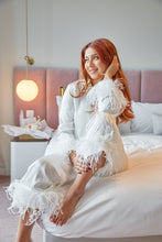 Load image into Gallery viewer, Pearl White - Feather Pyjama Set