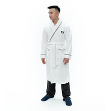 Load image into Gallery viewer, Men White Personalised Robe
