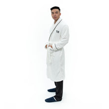 Load image into Gallery viewer, White Personalised Robe for Him