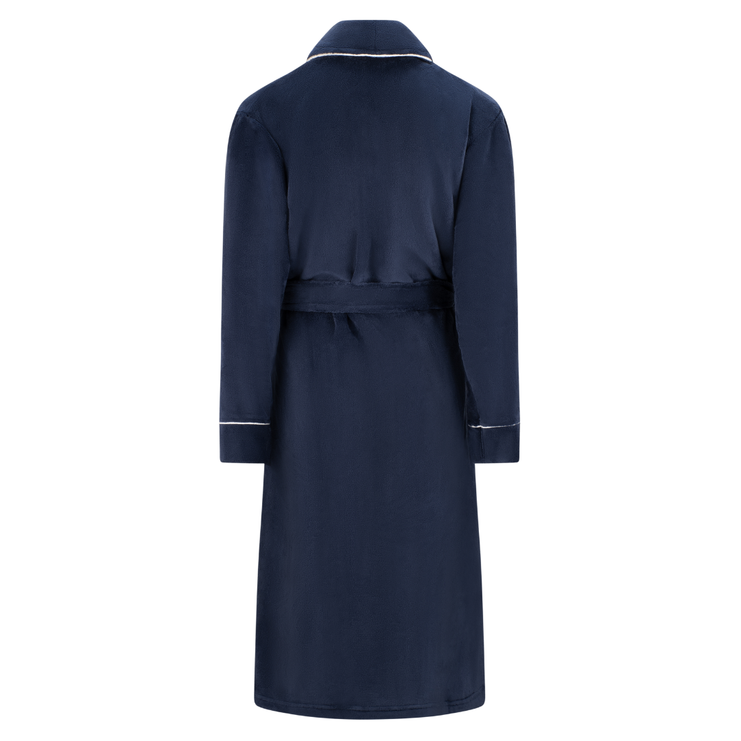 Women’s Navy Classic Robe – With Personalisation XS