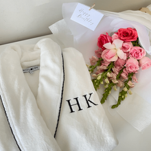 Load image into Gallery viewer, Women’s White Classic Robe – With Personalisation
