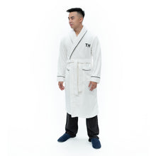 Load image into Gallery viewer, Men White Personalised Robe

