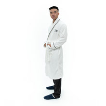 Load image into Gallery viewer, White Personalised Robe for Him
